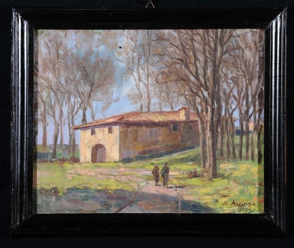 N. Ascione Paesaggio, 1924