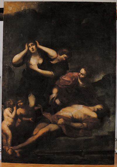 Scuola Napoletana del XVII Secolocompianto sul Corpo di Abele