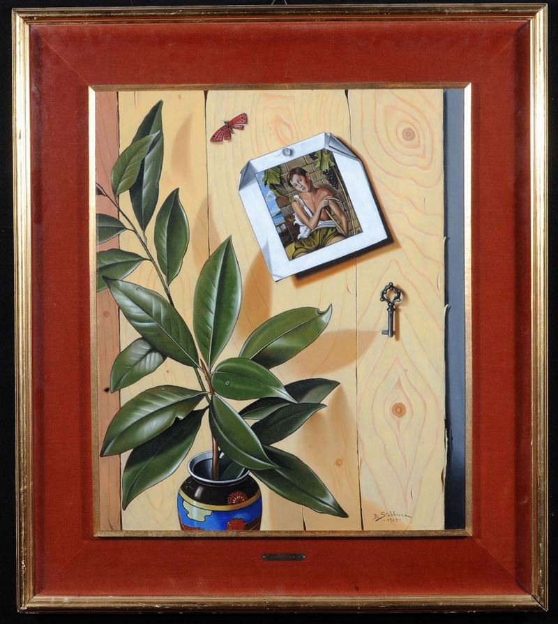 Bruno Stobbione (1926) Magnolie  - Asta Antiquariato e Dipinti Antichi - Cambi Casa d'Aste