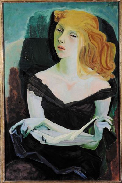 Heinz Battke (1900-1966)ritratto Femminile