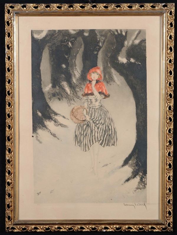 Louis Icart Cappuccetto Rosso