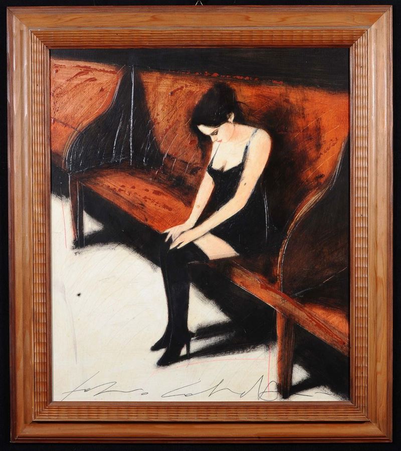 Fabio Calvetti (1956) Un pò di tempo  - Asta Antiquariato e Dipinti Antichi - Cambi Casa d'Aste