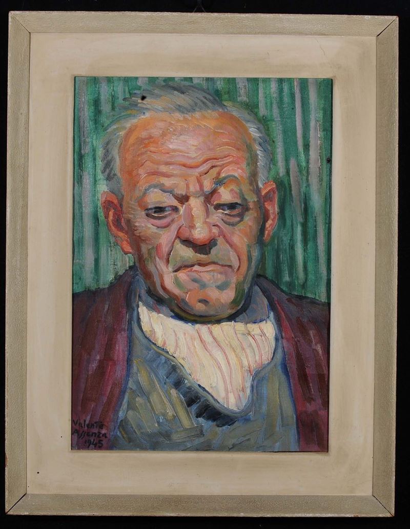 Valente Assenza (1914-1998) Ritratto  - Asta Antiquariato e Dipinti Antichi - Cambi Casa d'Aste
