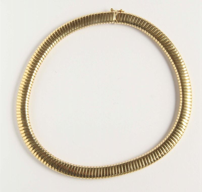 Girocollo tubo del gas  - Auction Silvers, Ancient and Comtemporary Jewels - Cambi Casa d'Aste