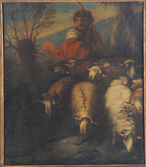 Il Grechetto (1609/16-1664/70), scuola del Pastorello con pecore