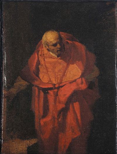 Nicolò Barabino (1832-1891), Attribuito Afigura Maschile