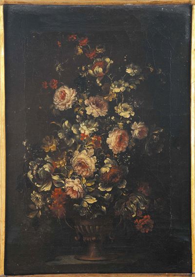 Scuola Italiana del XIX Secolonatura Morta con Fiori Natura Morta con Fiori
