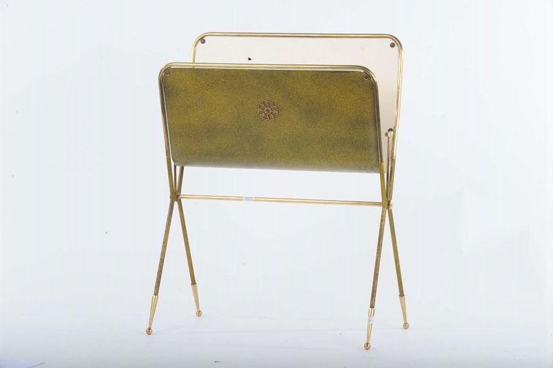 Portariviste in metallo e ottone anni '50  - Auction OnLine Auction 05-2012 - Cambi Casa d'Aste