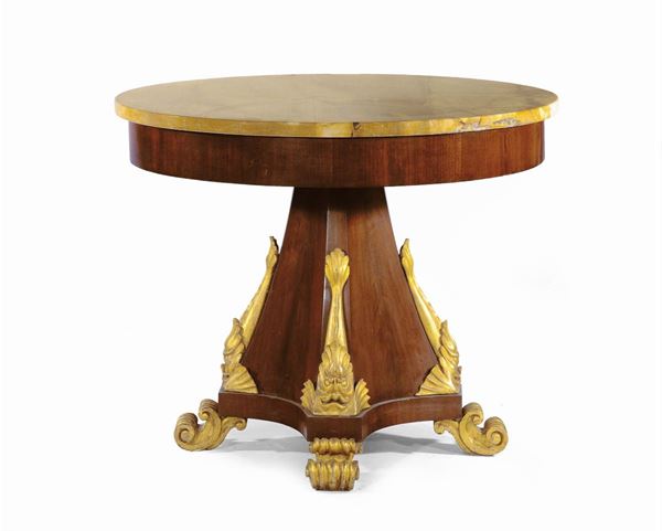 Tavolo Impero circolare, XIX secolo