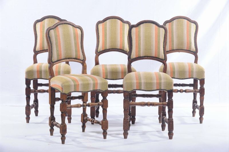 Cinque sedie  - Asta Antiquariato e Dipinti Antichi - Cambi Casa d'Aste
