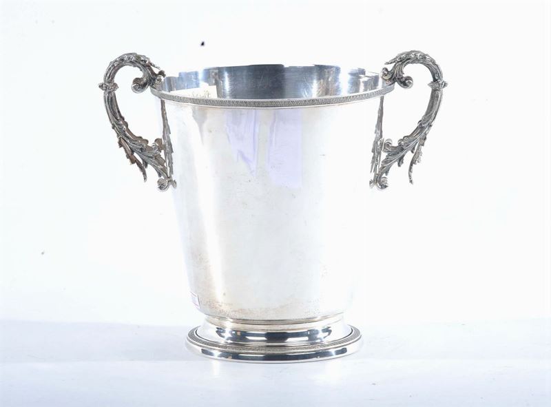 Secchiello porta ghiaccio in argento, gr 1000  - Auction Silvers, Ancient and Comtemporary Jewels - Cambi Casa d'Aste