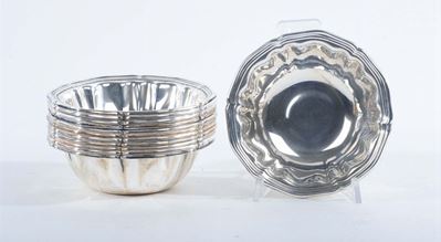 Dodici Fingerbowls in Argento, Gr 1380