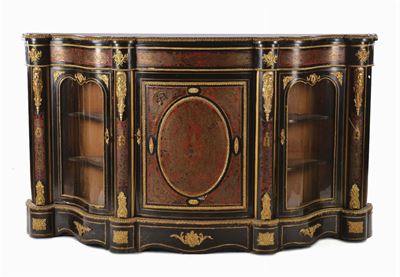 Credenza Boulle in Legno Ebanizzato, Francia XIX Secolo