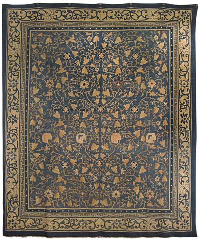 Tappeto Pechino, Cina Dinastia Qing, Fine XIX Secolo