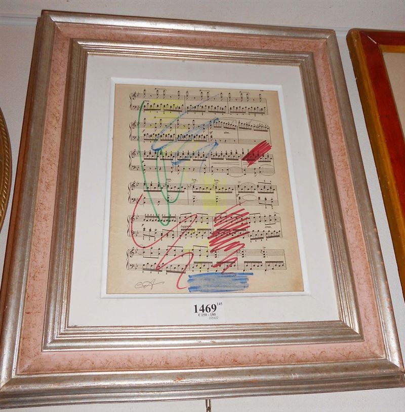 Giuseppe Chiari (1926-2007) Senza titolo  - Auction Antiques and Old Masters - Cambi Casa d'Aste