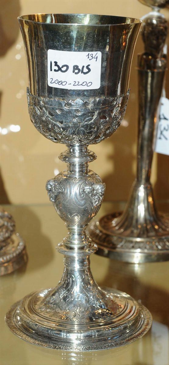 Calice in argento, Venezia fine XVII secolo