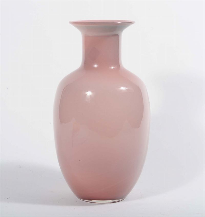 Vaso in vetro Murano, anni 70  - Auction OnLine Auction 06-2012 - Cambi Casa d'Aste