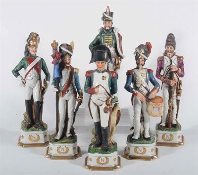 Lotto di Sei Soldati in Ceramica