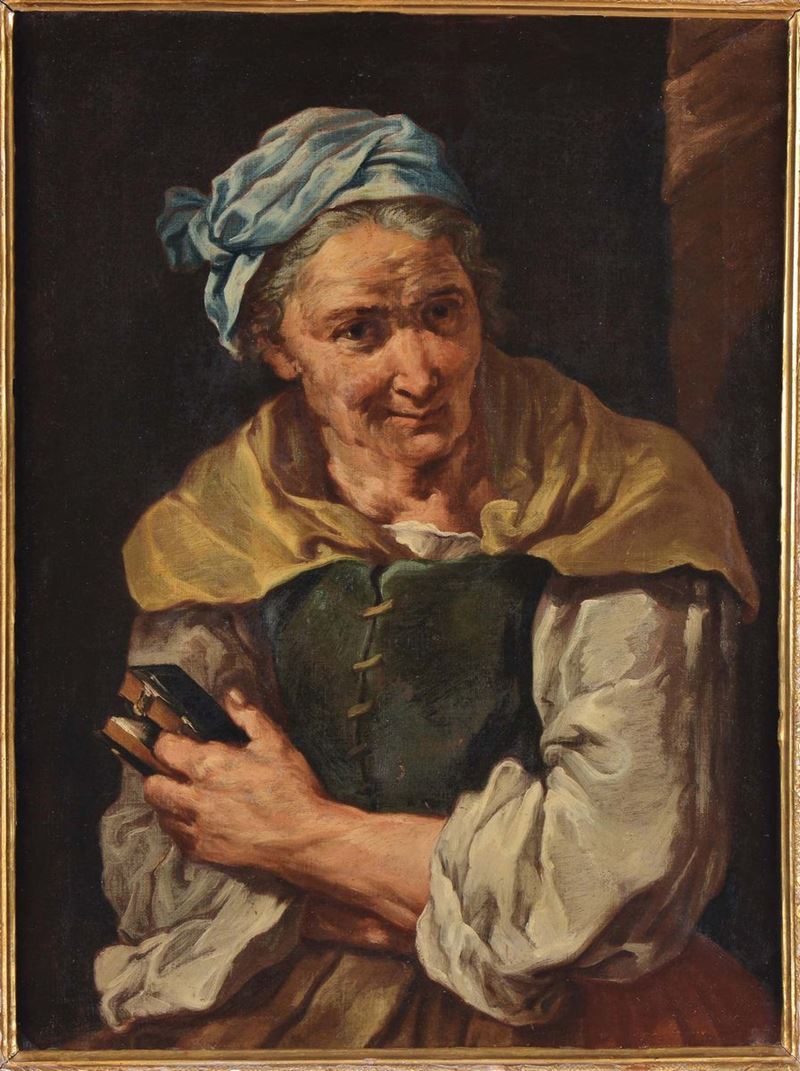 Eberhard Keil detto Monsù Bernardo (Helsingor 1624- Roma 1687) seguace di Figura femminile  - Auction Old Masters Paintings - Cambi Casa d'Aste