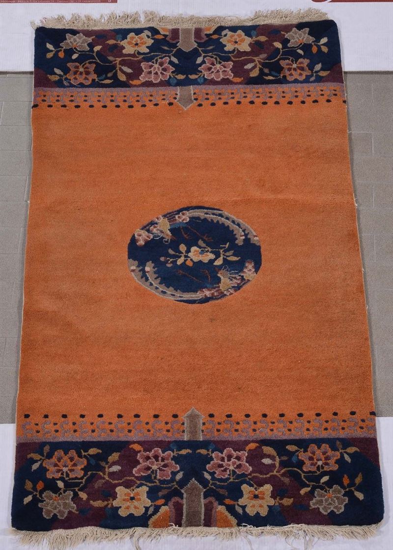A China Deco rug early 20thcentury.Good condition.  - Auction Ancient Carpets - Cambi Casa d'Aste