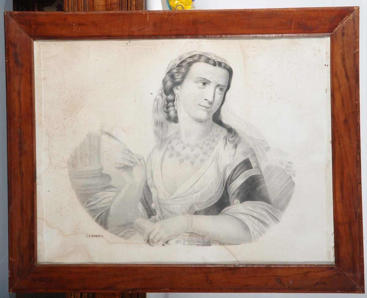 Quattro Stampe Raffiguranti Allegoria delle Arti