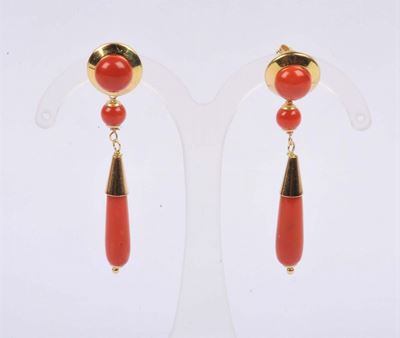 Orecchini con Corallo