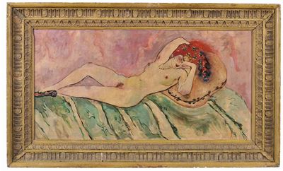 Léon Bakst (1866-1924), Attribuito Anudo Femminile, 1914