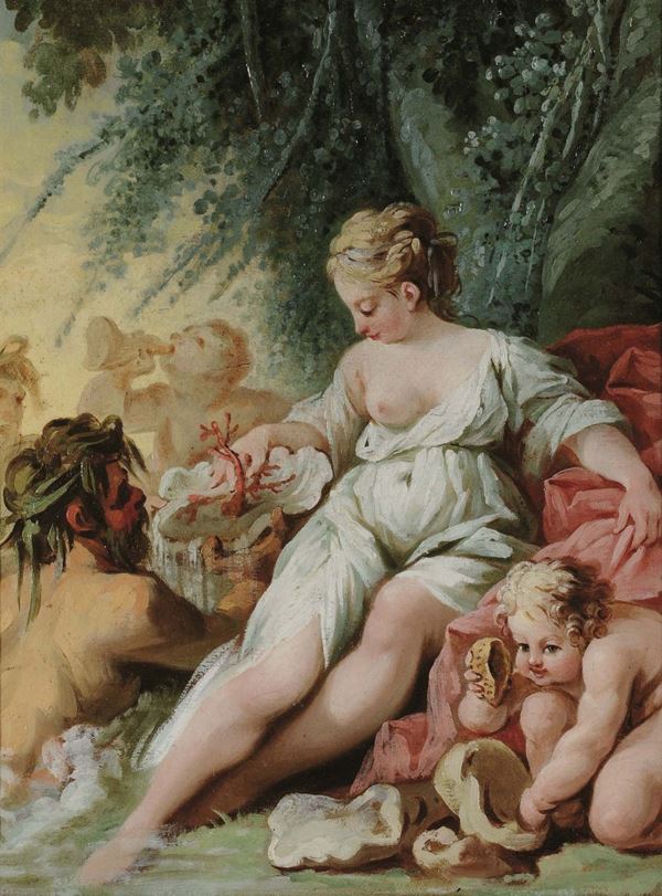 Frans Anton Haulbertsch (1724-1796), attribuito a Venere al bagno