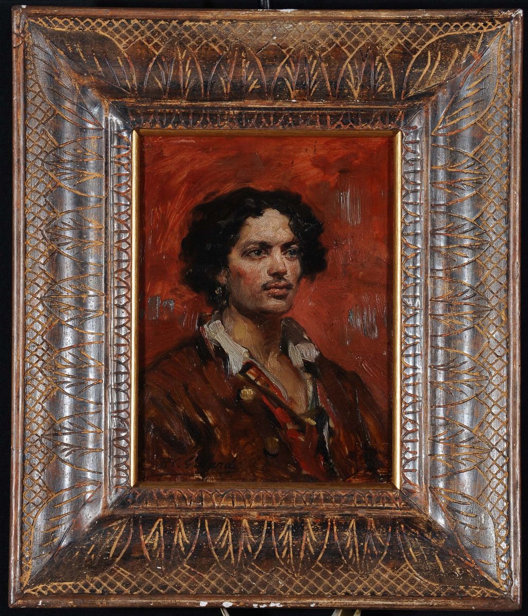 Pier Celestino Gilardi (1837-1905)ritratto di Zingaro