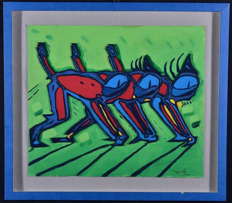 Enzo Coppola (1955) Falsa partenza  - Asta Antiquariato e Dipinti Antichi - Cambi Casa d'Aste