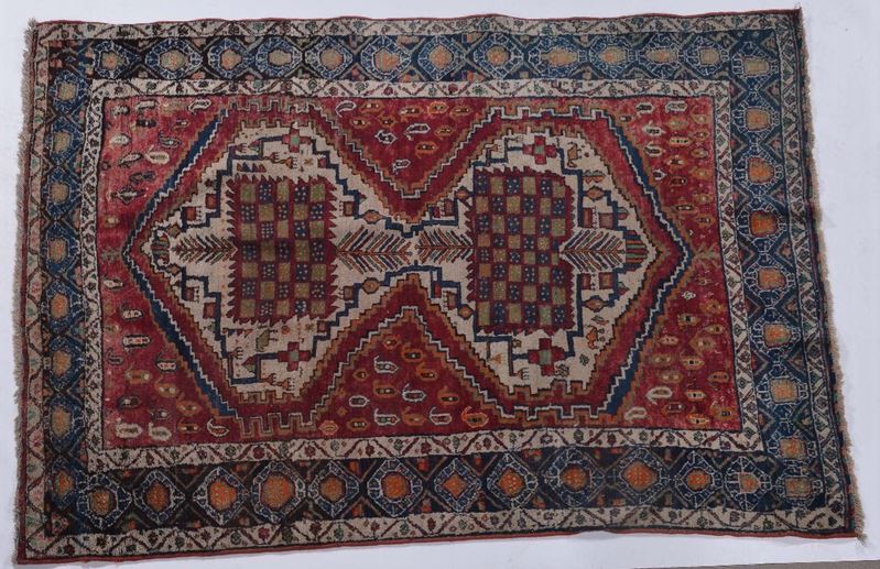 Tappeto Sud-Persia Afshar, metà XX secolo  - Asta Antiquariato e Dipinti Antichi - II - Cambi Casa d'Aste