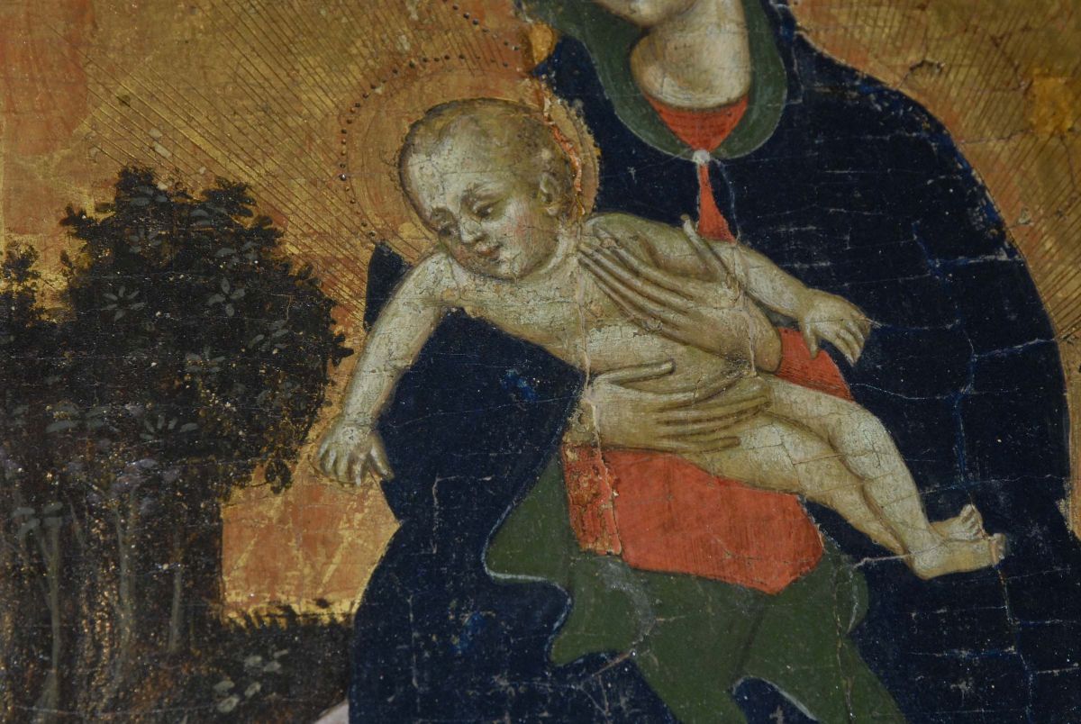 Fondo Oro Raffigurante Madonna