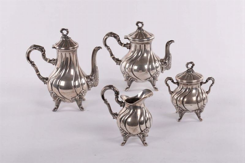 Servito da tè in argento  - Asta Antiquariato e Dipinti Antichi - Cambi Casa d'Aste