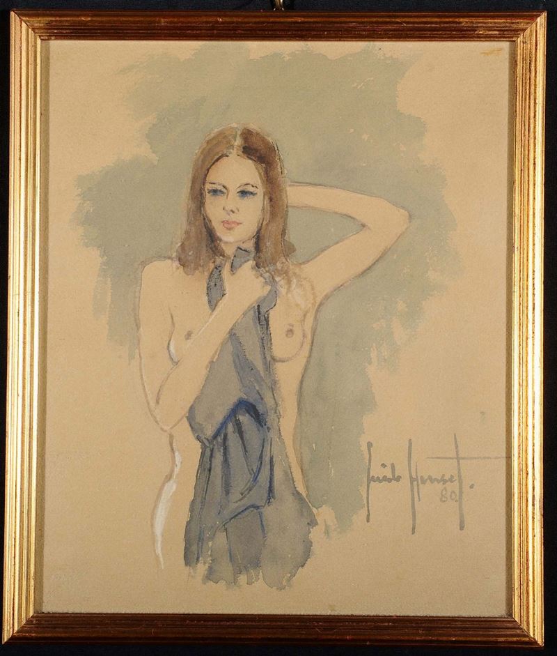 Guido Hanset Nudo femminile  - Asta Asta OnLine 07-2012 - Cambi Casa d'Aste