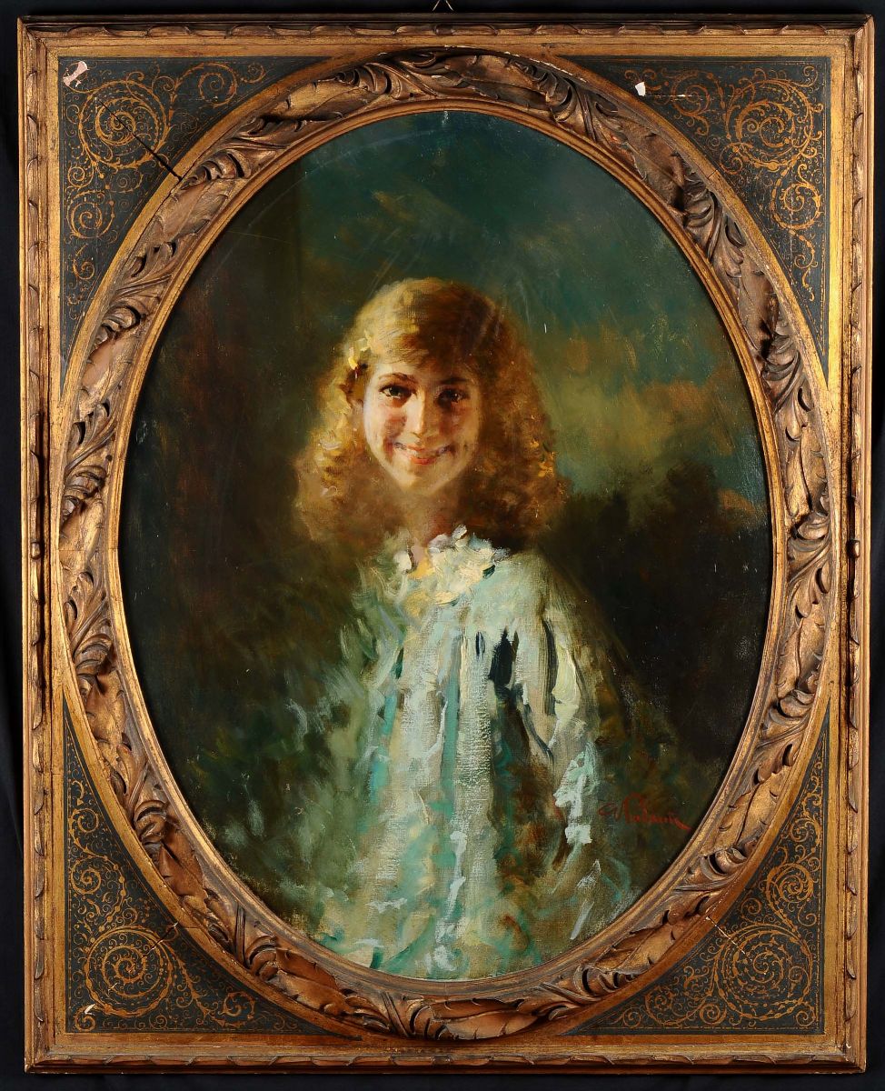 Giuseppe Palanti (1881-1946)ritratto Femminile