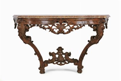 Console in Legno Intagliato, XVIII Secolo