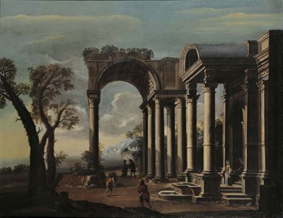 Viviano Codazzi (1604-1670), Ambito Dicapricci Architettonici con Figure