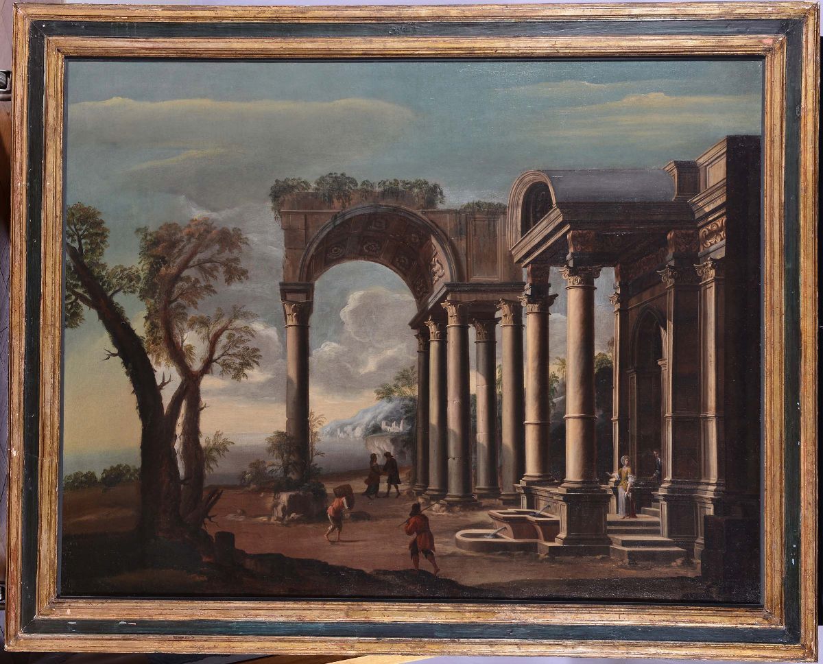 Viviano Codazzi (1604-1670), Ambito Dicapricci Architettonici con Figure