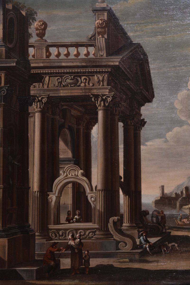 Viviano Codazzi (1604-1670), Ambito Dicapricci Architettonici con Figure