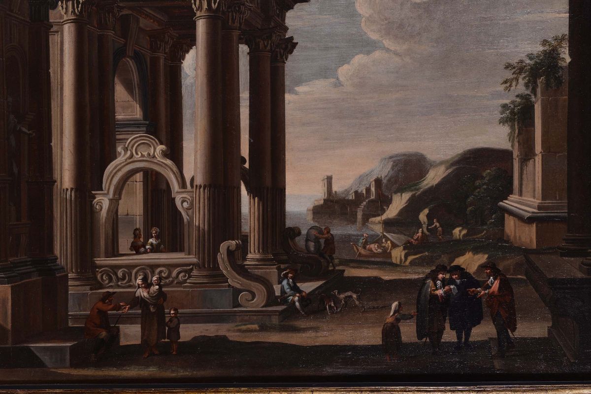 Viviano Codazzi (1604-1670), Ambito Dicapricci Architettonici con Figure