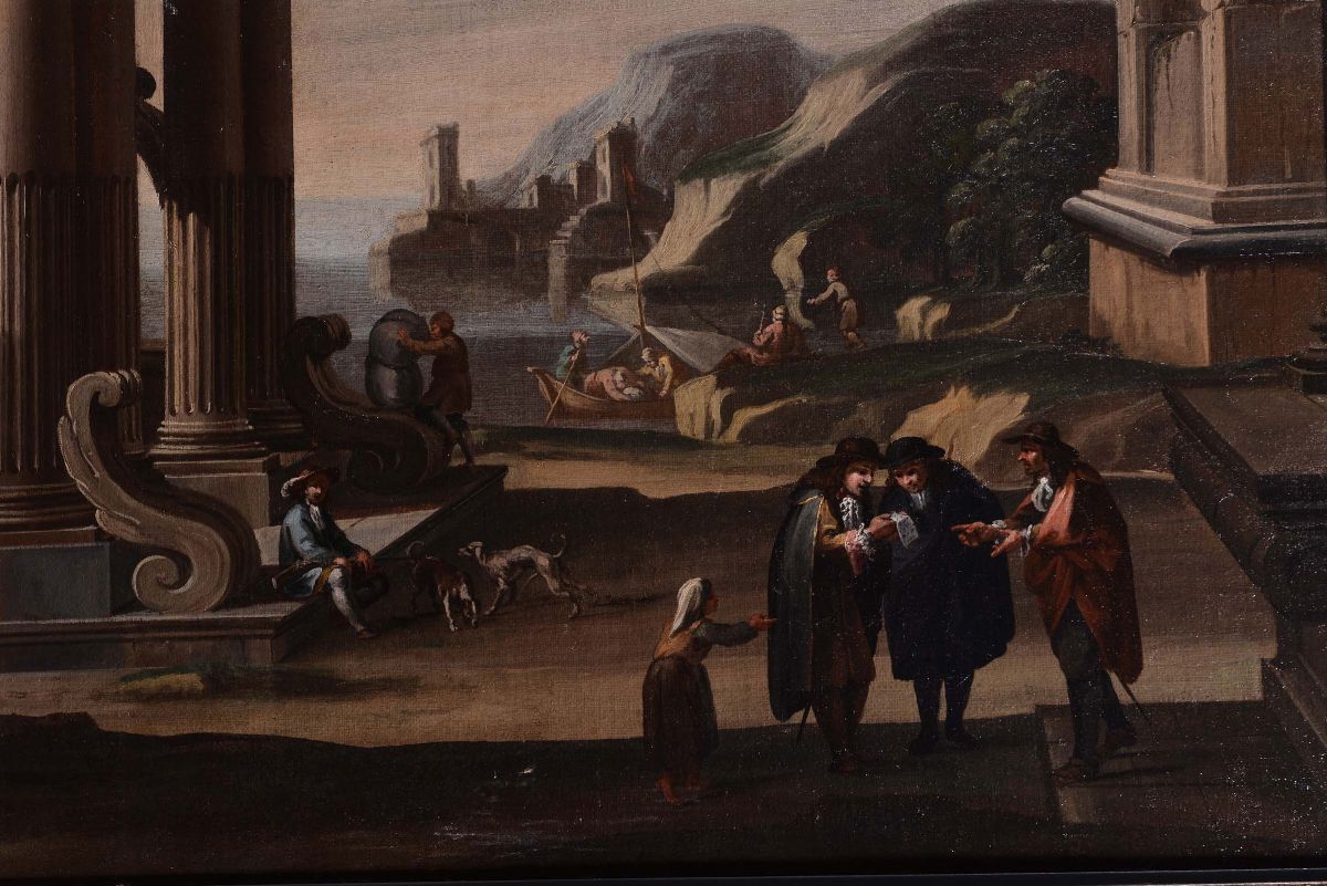 Viviano Codazzi (1604-1670), Ambito Dicapricci Architettonici con Figure