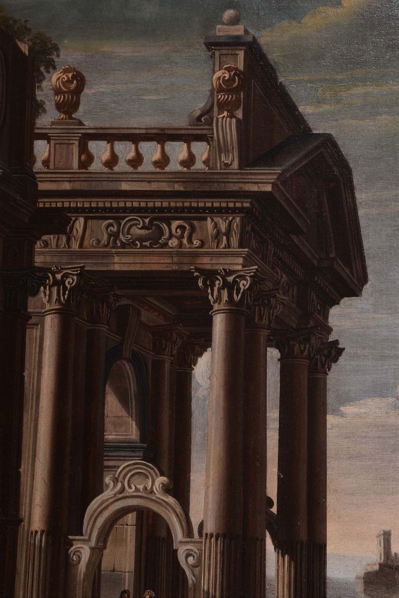 Viviano Codazzi (1604-1670), Ambito Dicapricci Architettonici con Figure