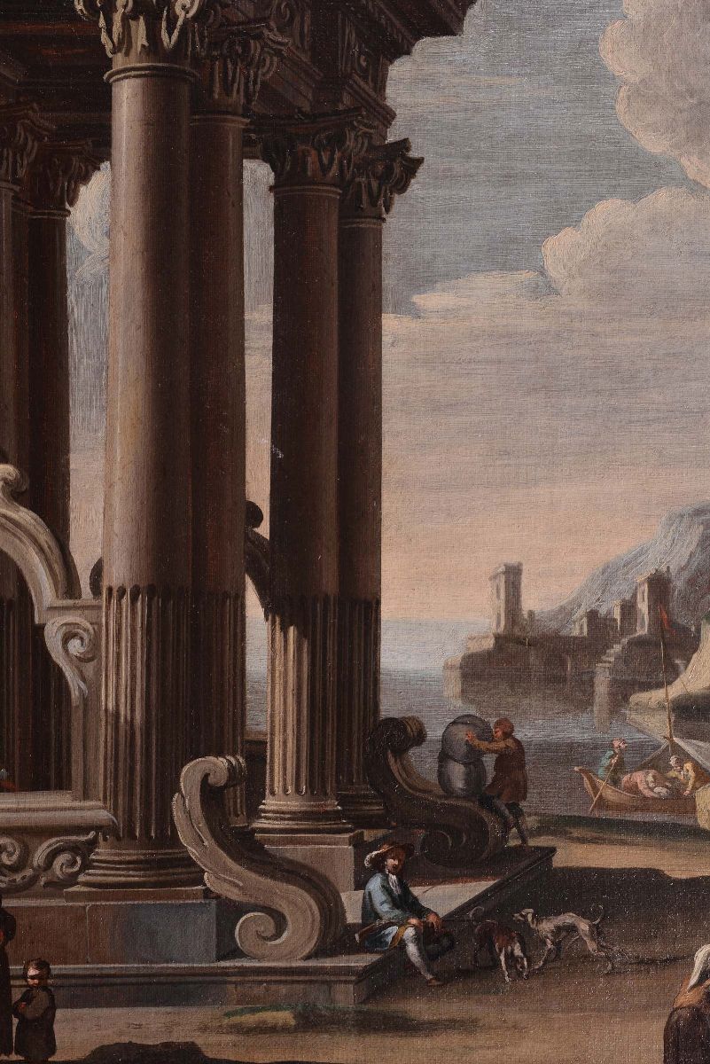Viviano Codazzi (1604-1670), Ambito Dicapricci Architettonici con Figure