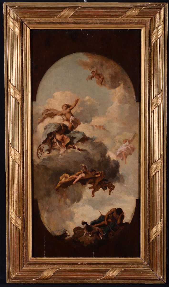 M. Bianchi, attribuito a Allegoria celeste  - Asta Antiquariato e Dipinti Antichi - Cambi Casa d'Aste