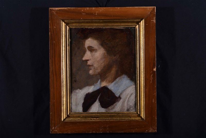 Anonimo del XIX secolo Figura di donna  - Asta Antiquariato e Dipinti Antichi - Cambi Casa d'Aste