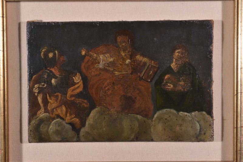 Anonimo del XVII secolo Giudizio di Salomone  - Auction Antiques and Old Masters - Cambi Casa d'Aste
