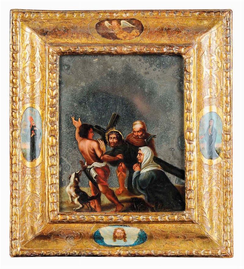 Scuola Italiana del XVII secolo Gesù al calvario  - Auction Old Masters - Cambi Casa d'Aste