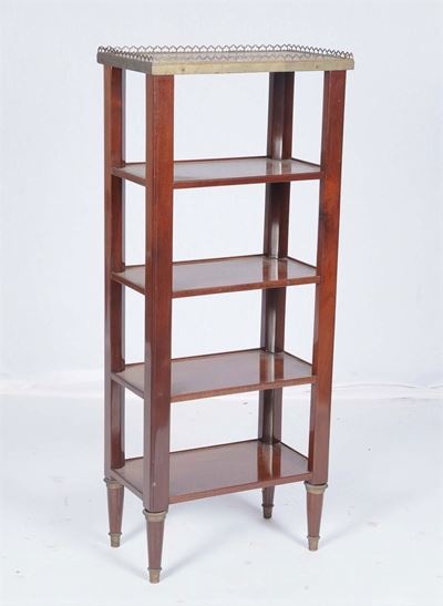 Etagere a 5 Ripiani in Stile Luigi XVI in Mogano