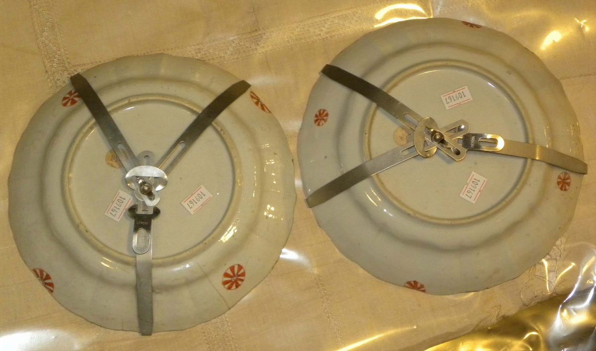 Coppia di Piatti in Porcellana, Cina Famiglia Verde, XVIII Secolo