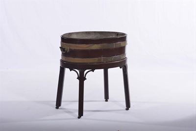 Rinfrescatoio in Legno di Mogano, Inghilterra Fine XIX Secolo